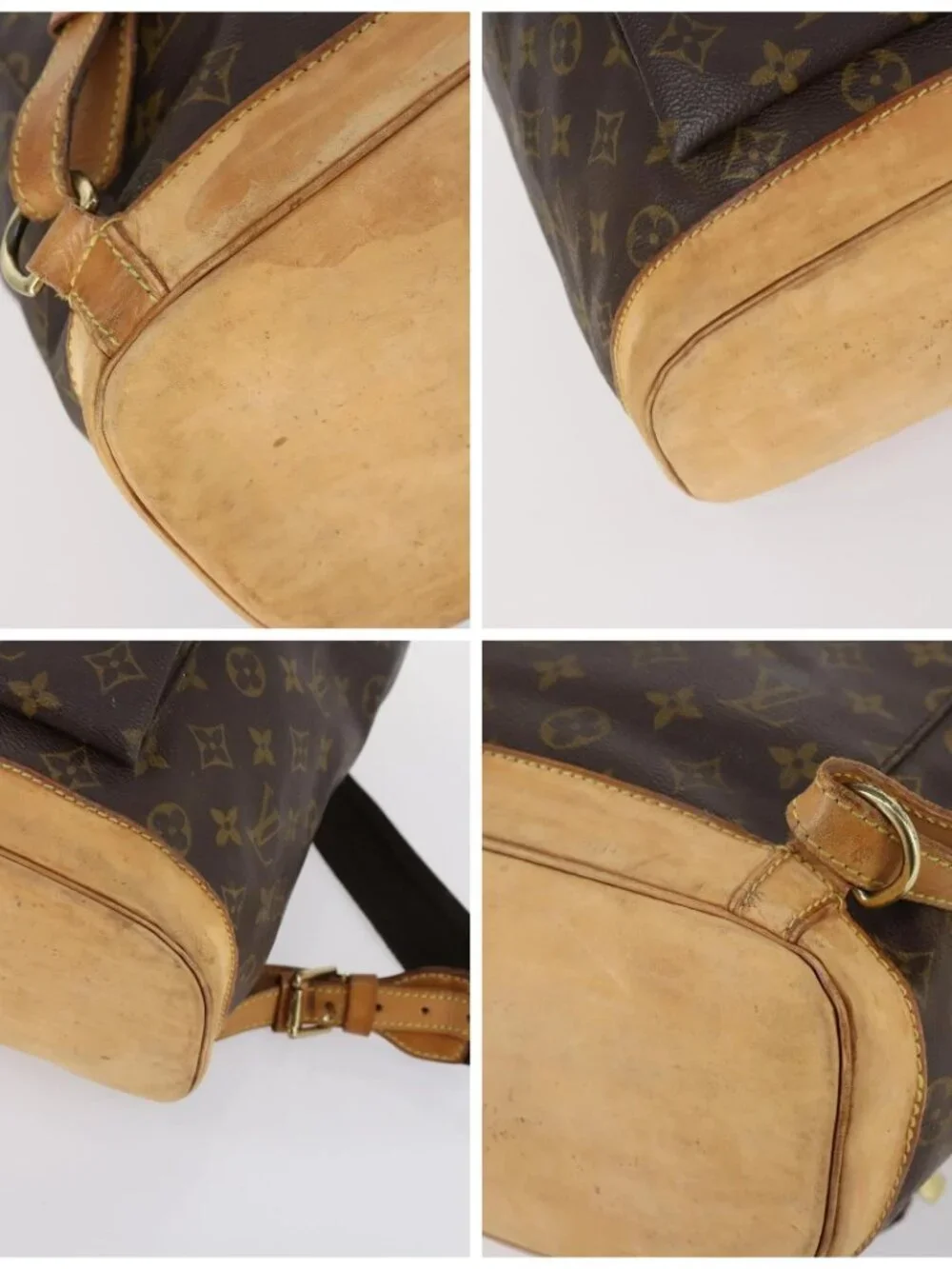LOUIS VUITTON Monogram Montsouris GM Backpack M51135 LV Auth BA5703